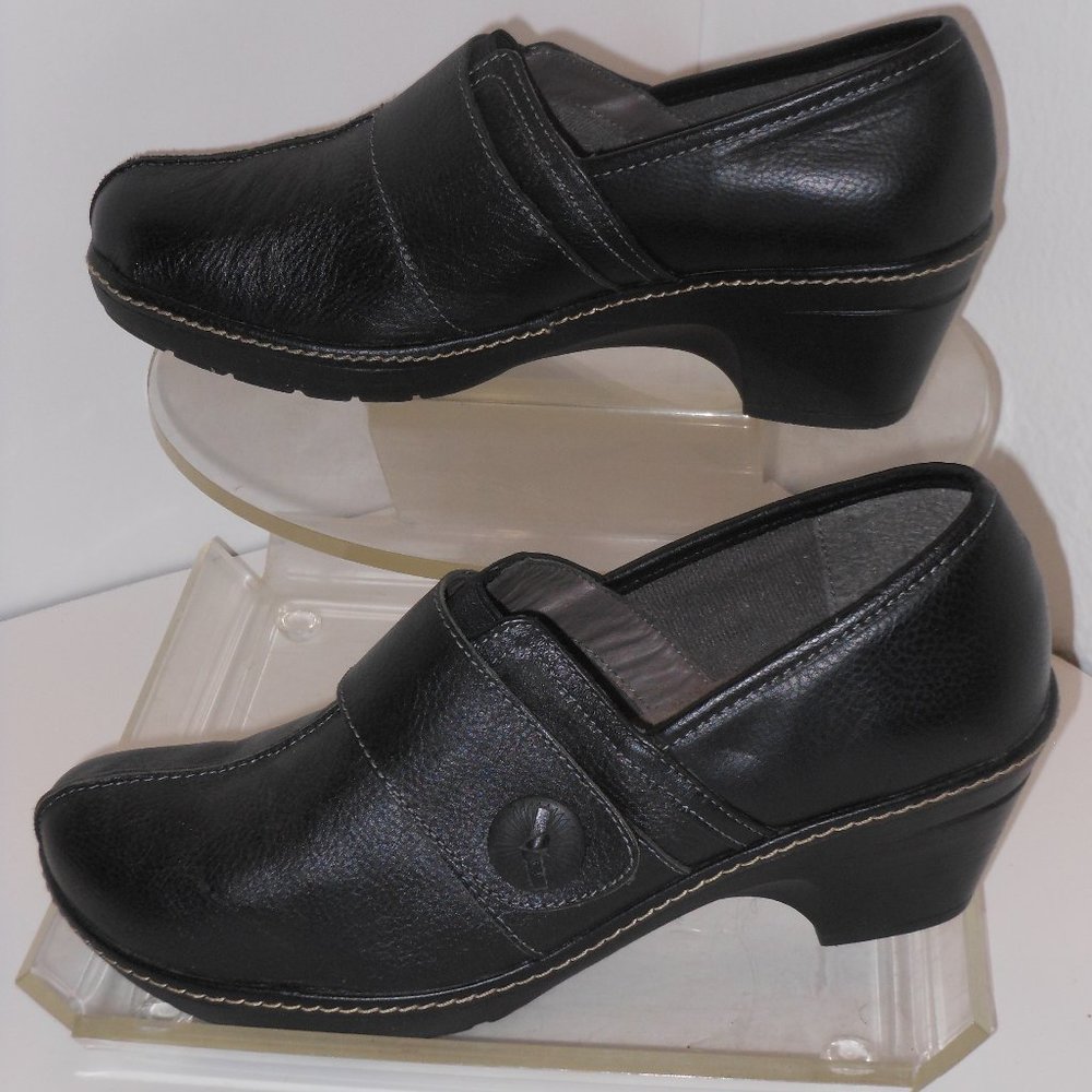 EURO BLACK GENUINE LEATHER SHOES SIZE 11 MEDIUM